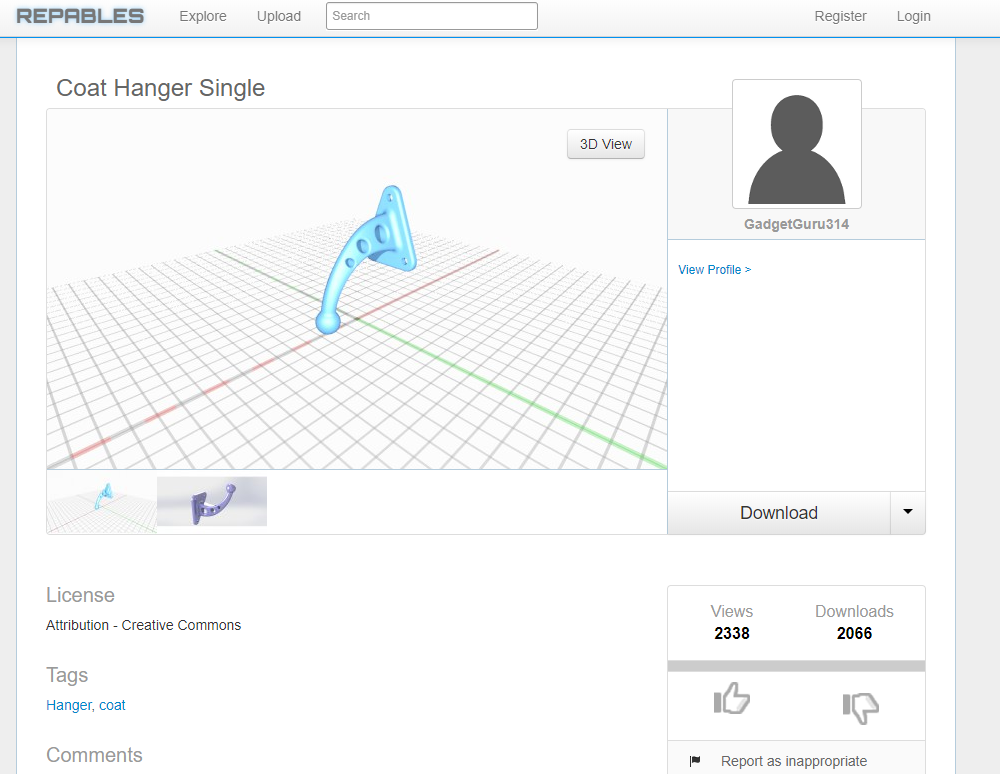 리페이블스  3D 3D프리팅 3D프린터 STL 3D파일 